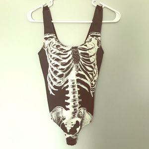 Skeleton body suit